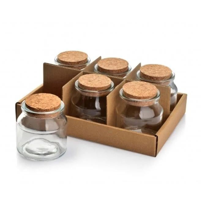Комплект стеклянных банок Flora Basic Kitchen 6 шт. (35487)