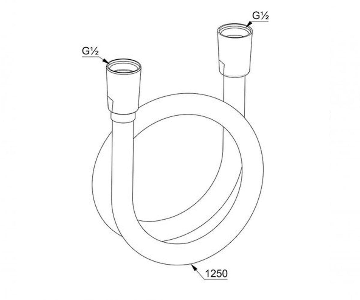 Шланг душевой 125 см KLUDI SUPARA FLEX 610718700 - фото 2