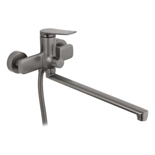 Смеситель для ванны Kroner KRP Makon-GRP070 с лейкой Графитовый (CV033861)