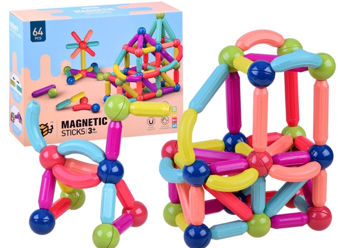 Конструктор магнітний 3D 64 деталі (22825371)