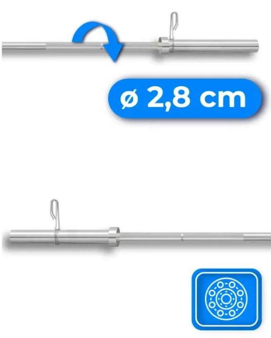Гриф олимпийский прямой Thunder 120/50 (SG-O-120/50) - фото 2 Гриф олимпийский прямой Thunder 120/50 (SG-O-120/50) - фото 2