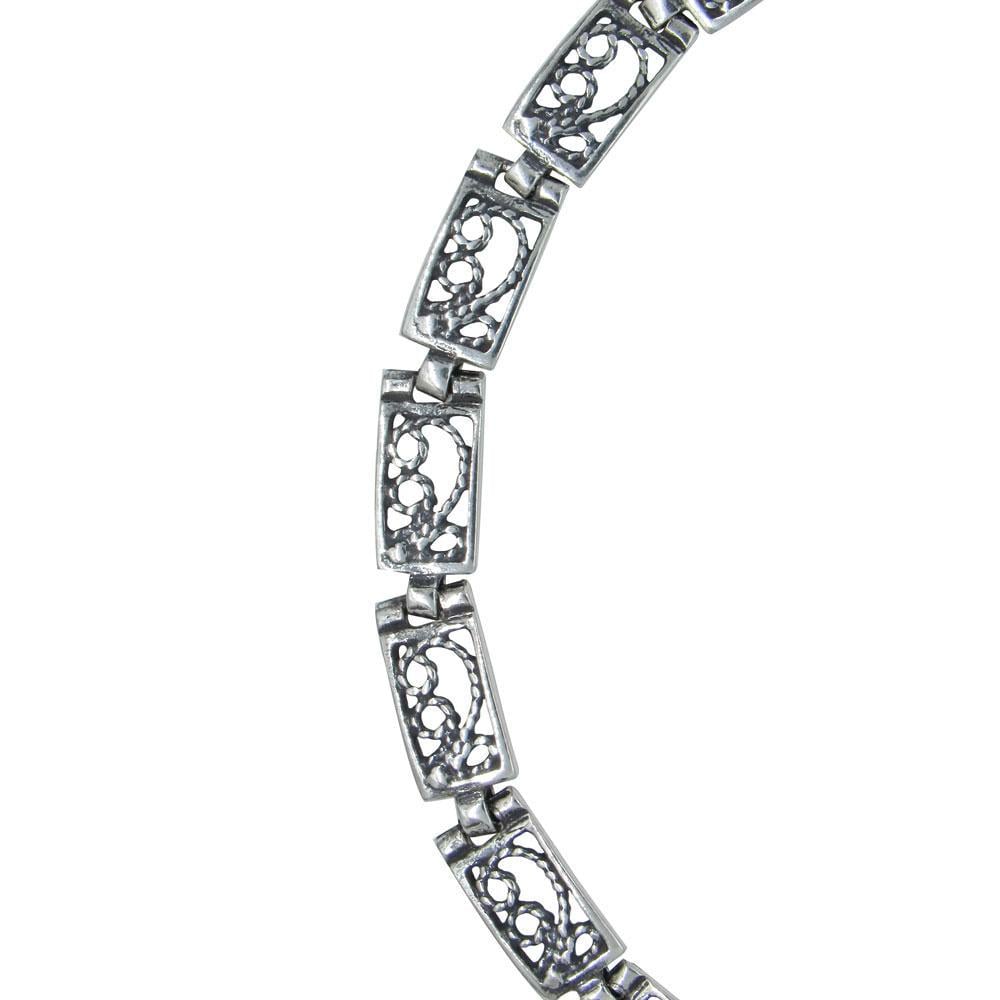 Серебряный браслет Узор (1164330164) - фото 2