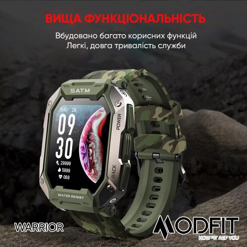 Смарт-годинник Modfit Warrior Army Green - фото 13