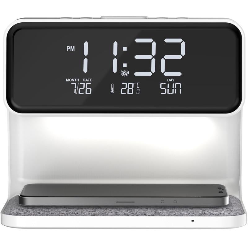 Годинник розумний Gelius Pro Smart Bedside Clock/Wireless Charging GP-SBC-022 - фото 3