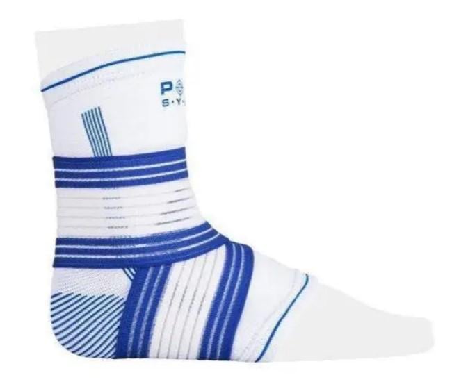 Бандажи для голеностопа Power System PS-6009 Ankle Support Pro 1 шт. S/M Blue/White (PS-6009_S/M_White-Blue)
