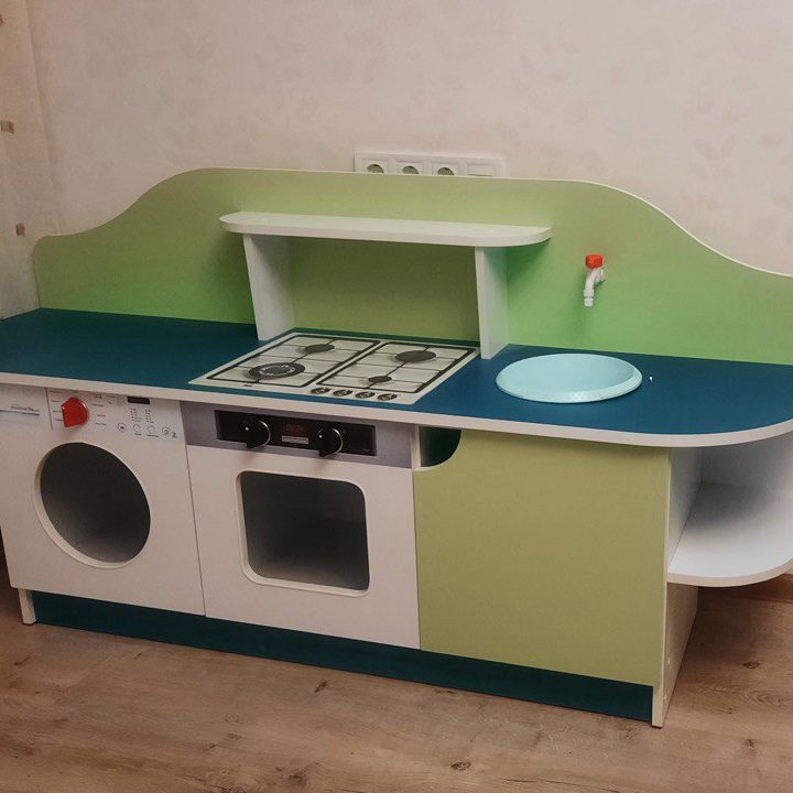 Детская игровая кухня Попелюшка DS-75 1600х430х804 мм (ДСDS75П)