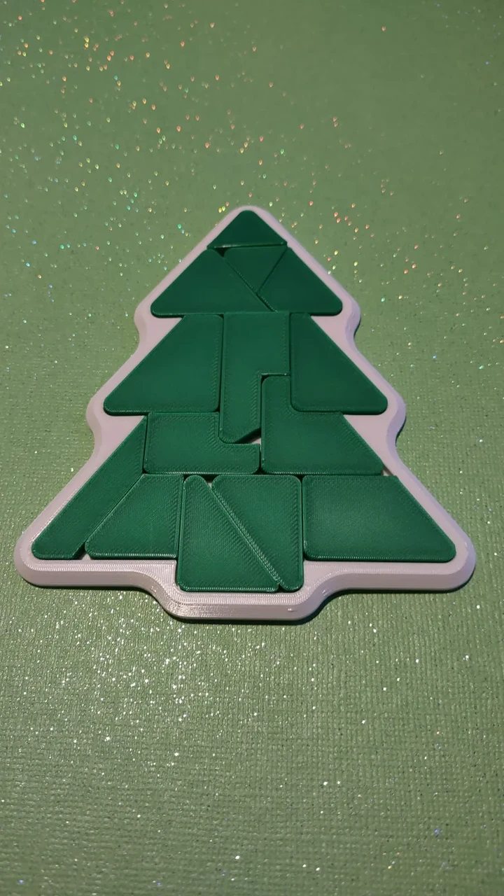 Головоломка-елка Christmas Tree Puzzle 3D-печать 12 см