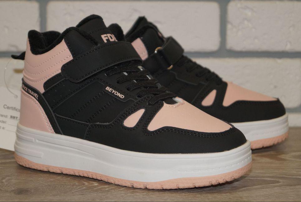 Хайтопы зимние детские BBT.KIDS р. 35 22,5 см Розовый/Черный (31338-35)