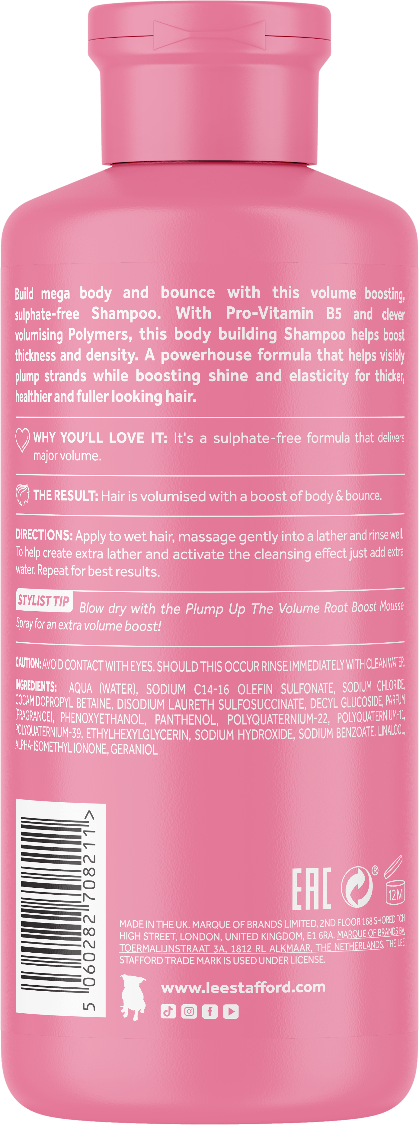 Шампунь для об'єму волосся Plump Up Volume Plumping Shampoo 250 мл (LS8211) - фото 2 Шампунь для об'єму волосся Plump Up Volume Plumping Shampoo 250 мл (LS8211) - фото 2