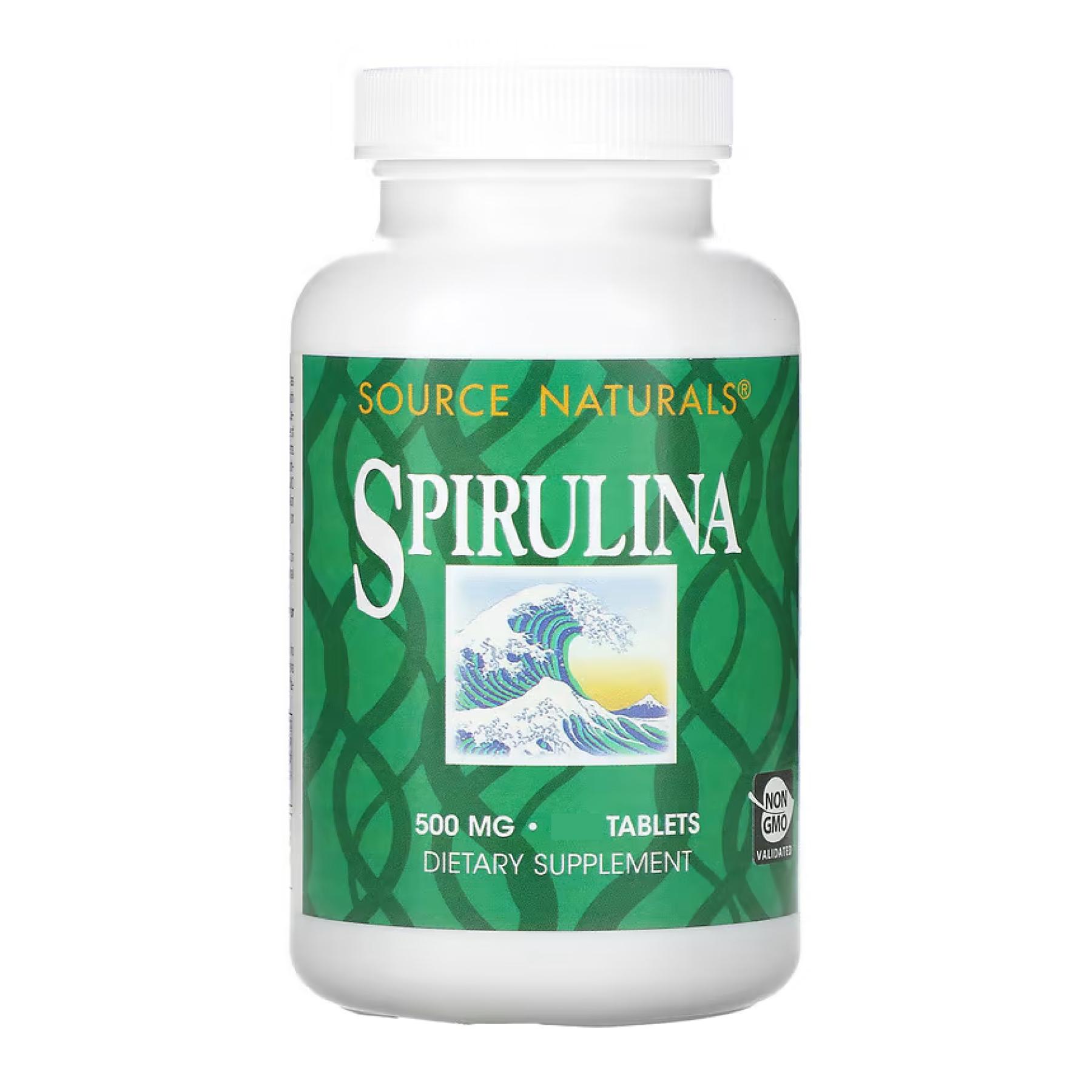 Спирулина Source Naturals Spirulina 500мг 100 таб.