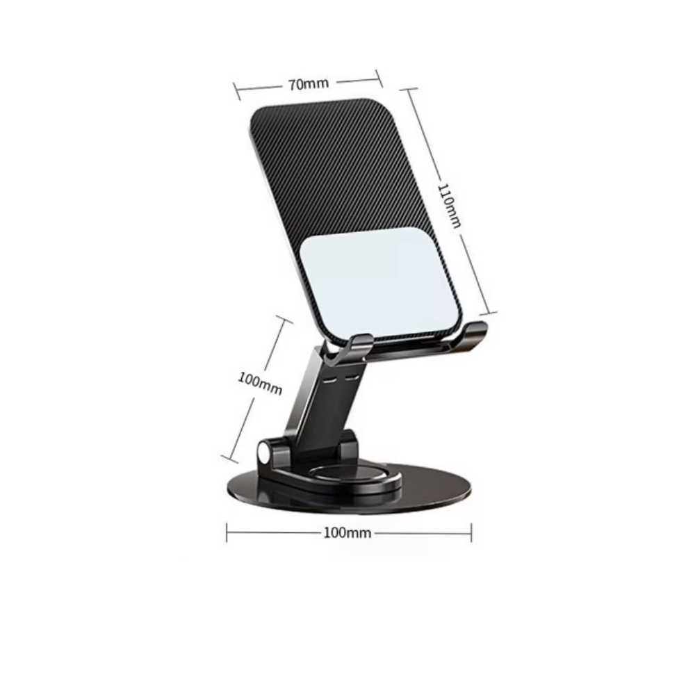 Подставка-держатель настольная для телефона и планшета для смартфона складная с поворотом на 360 Черный - фото 2 Подставка-держатель настольная для телефона и планшета для смартфона складная с поворотом на 360 Черный - фото 2