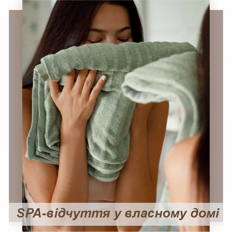 Набор полотенец бамбуковых 3 шт. Зеленый (701404) - фото 3