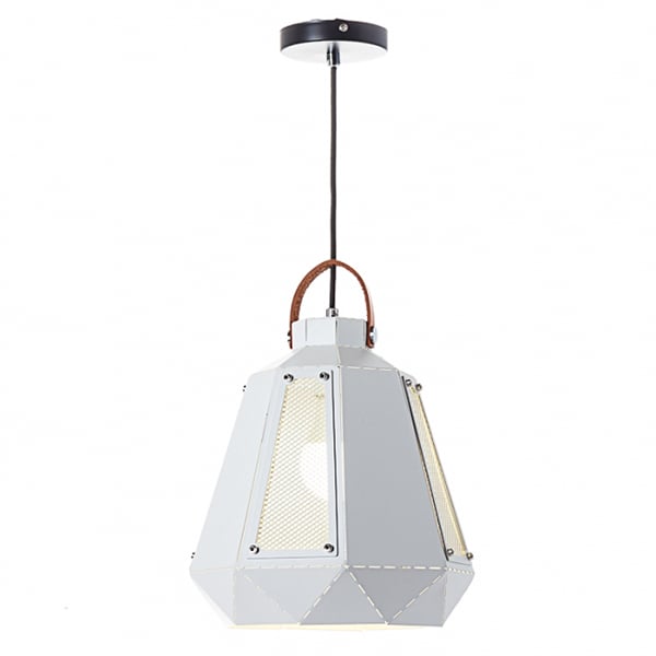 Люстра-підвіс Flora з декоративними вставками з сітки Білий (NI004/M/white)