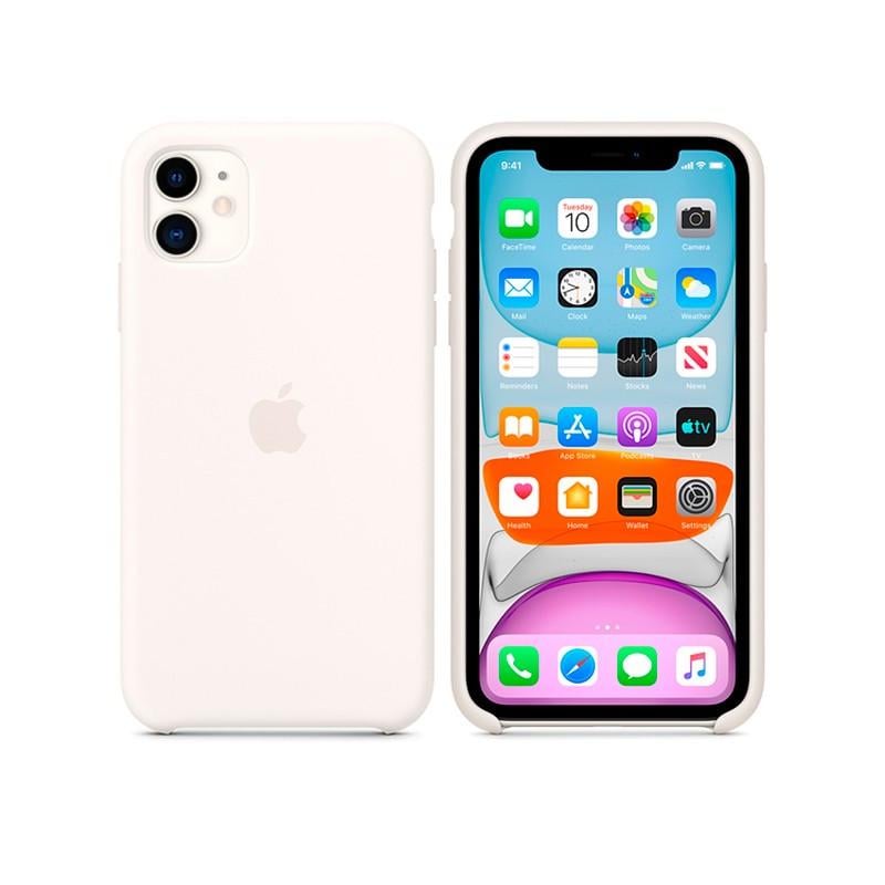 Чехол-накладка Apple Silicone Case for iPhone 11, White (HC)