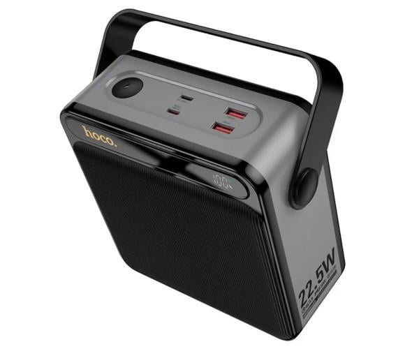 Акумулятор зовнішній Hoco J161 22,5W/PD20W з ліхтариком 80000mAh Black
