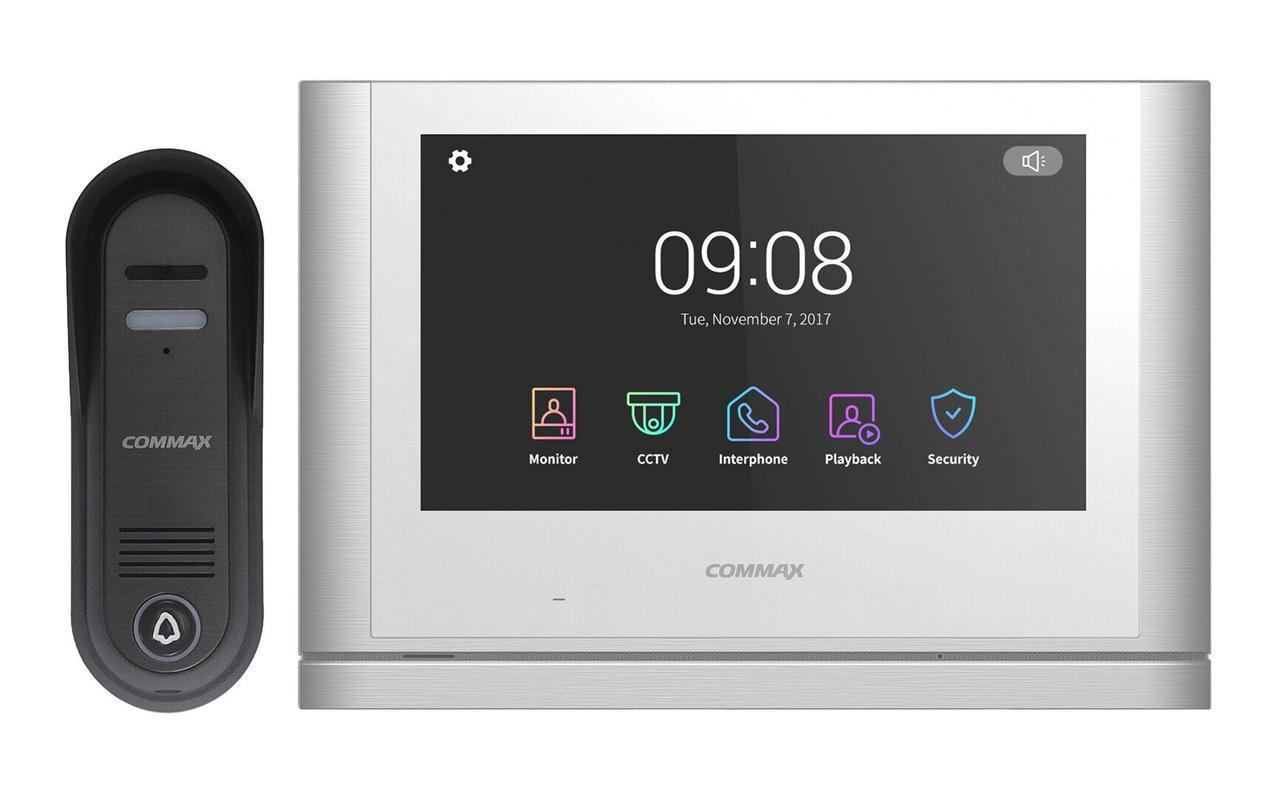 Комплект видеодомофона Commax CDV-1024MA+DRC-4CPHD2 10" цветной TFT LCD дисплей Белый (121950)