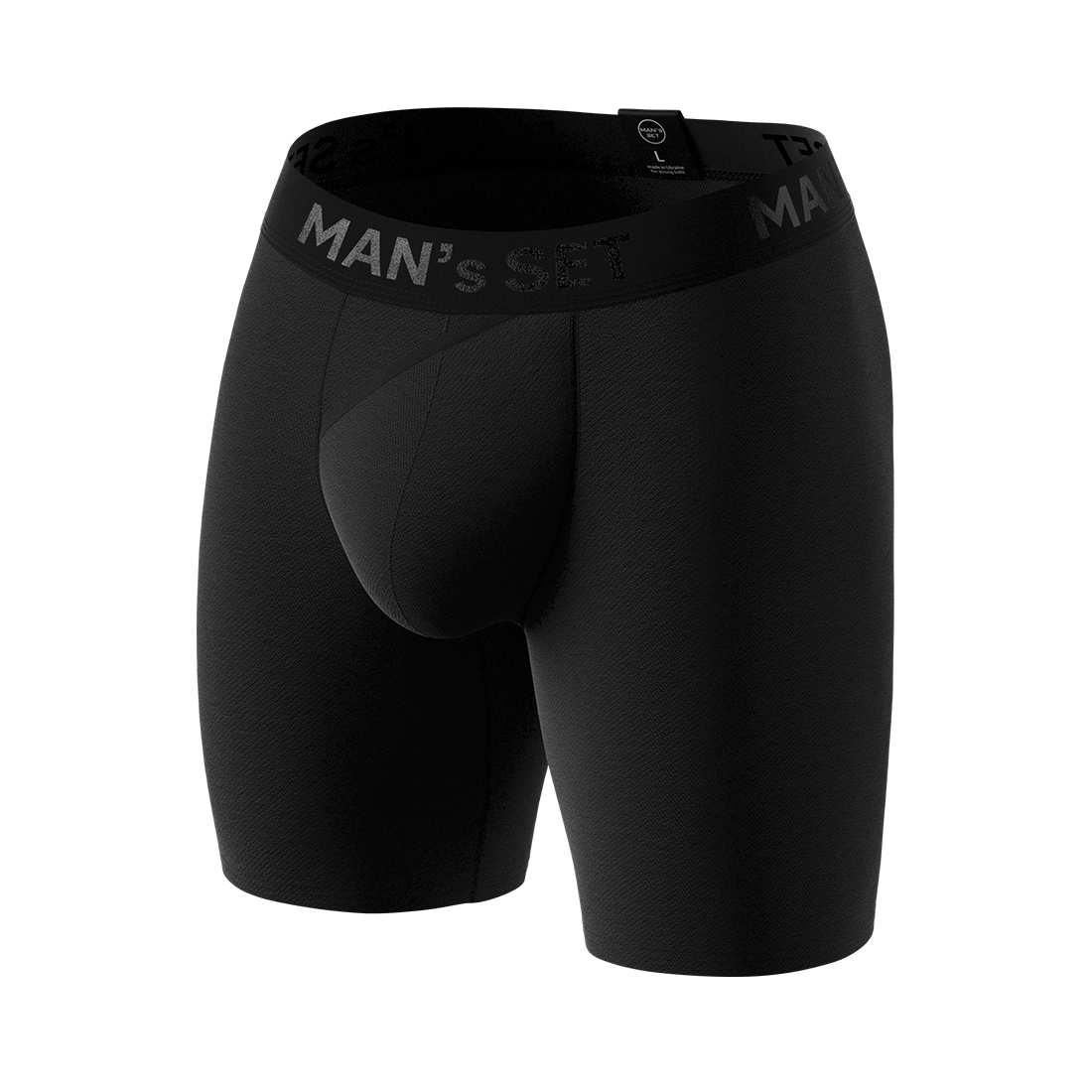 Боксери чоловічі анатомічні з бавовни MAN's SET Anatomic Long 2.0 Black Series BST140-01 L Чорний