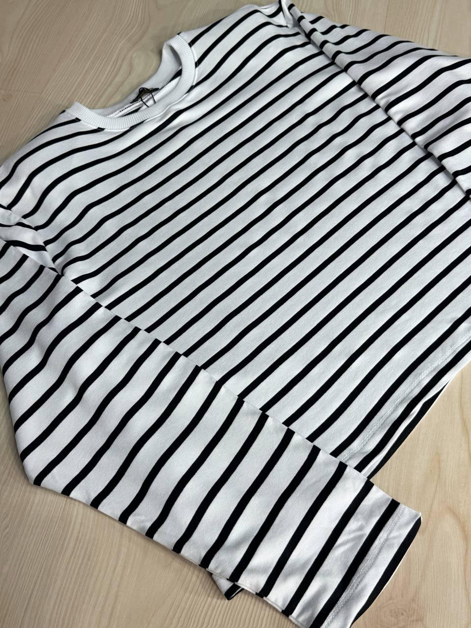 Лонгслів жіночий KEYYMOD 34094 реглан в смужку з підплічниками вільний крій оверсайз M Білий (1508) - фото 4 Лонгслів жіночий KEYYMOD 34094 реглан в смужку з підплічниками вільний крій оверсайз M Білий (1508) - фото 4