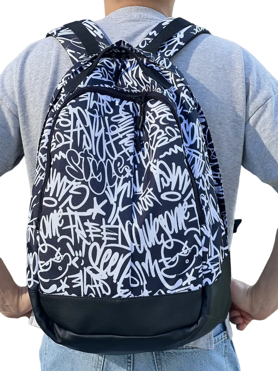 Городской рюкзак Tobeyou School с принтованными надписями классической формы 30 л (398470902)