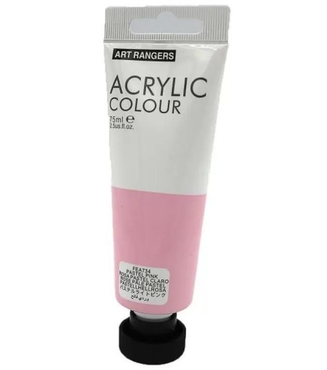 Краска акриловая ART RANGER 75 мл Pastel Pink Краска акриловая ART RANGER 75 мл Pastel Pink