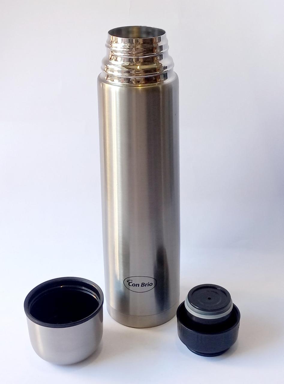 Термос вакуумный Con Brio из нержавейки 1 л (CB-302) - фото 2 Термос вакуумный Con Brio из нержавейки 1 л (CB-302) - фото 2