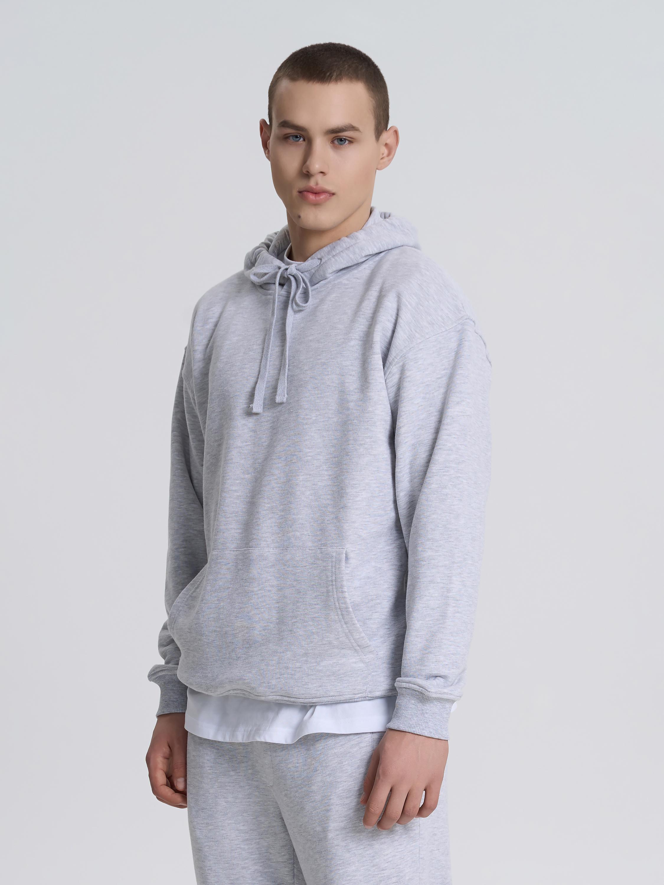 Худи мужской ROZA 231118 XS Меланж (4824005731532) - фото 4 Худи мужской ROZA 231118 XS Меланж (4824005731532) - фото 4