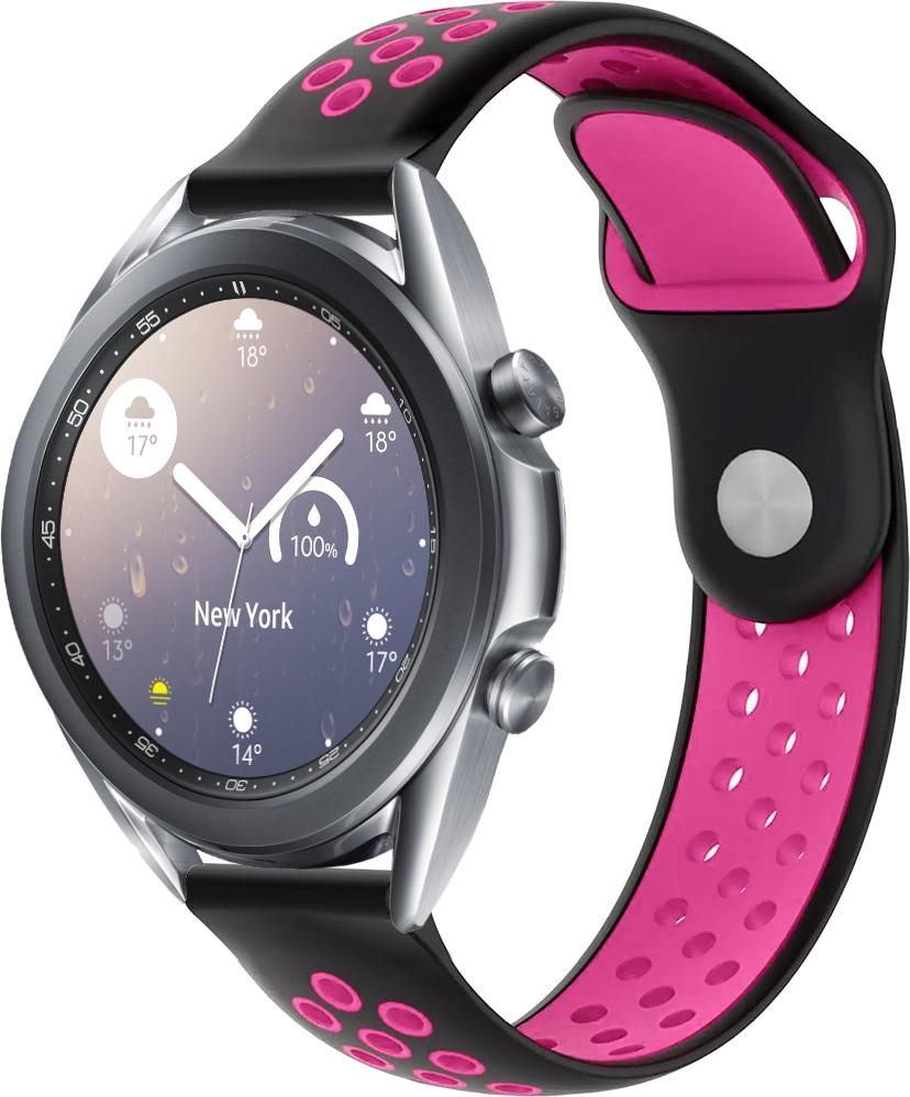 Ремінець Sport для Galaxy Watch 3 41 мм Black Pink (23034-51)