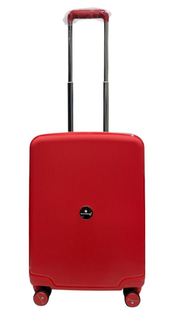 Валіза маленька ручна поклажа Snowball 37103 поліпропілен S Червоний - фото 2