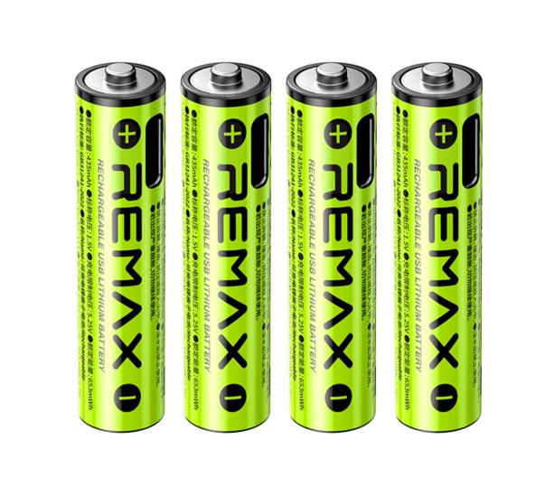 Аккумуляторы Remax AAA02 Rechargeable USB Lithium Battery 220 mAh 4 шт. (101266)