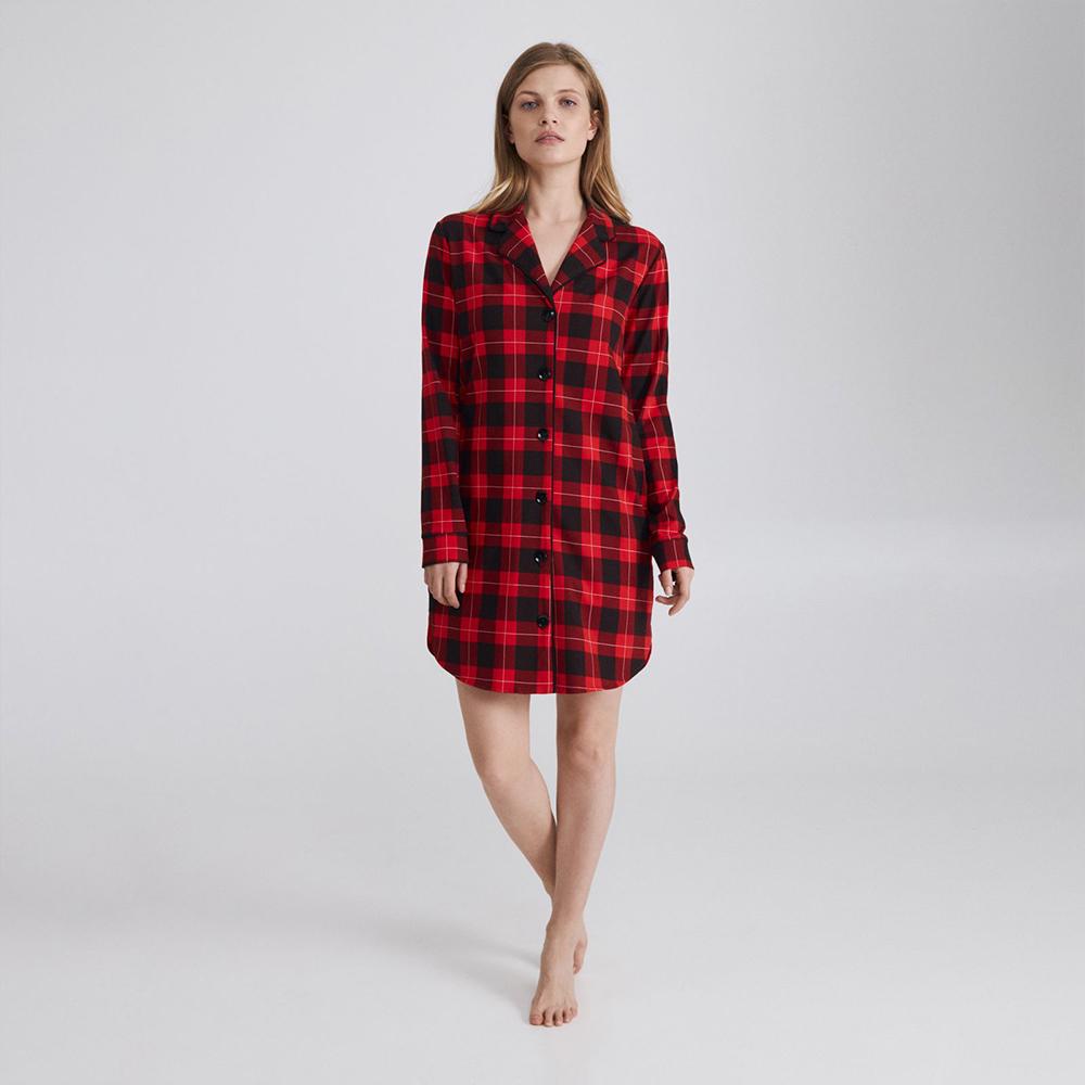 Сорочка домашня жіноча Ellen M Червоний(LDK 126/03/01)