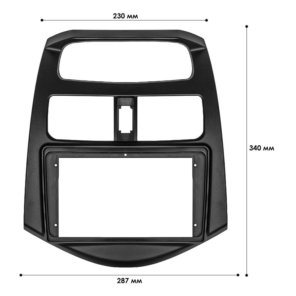 Перехідна рамка 9" Lesko Black для автомобілів Chevrolepark Daewo Matiz 2010-2013гг. F-6549 - фото 4