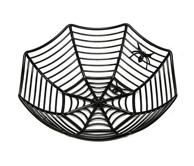 Фруктівниця-цукерниця пластикова для Хеловіна Spider 27×10 см Black Фруктівниця-цукерниця пластикова для Хеловіна Spider 27×10 см Black