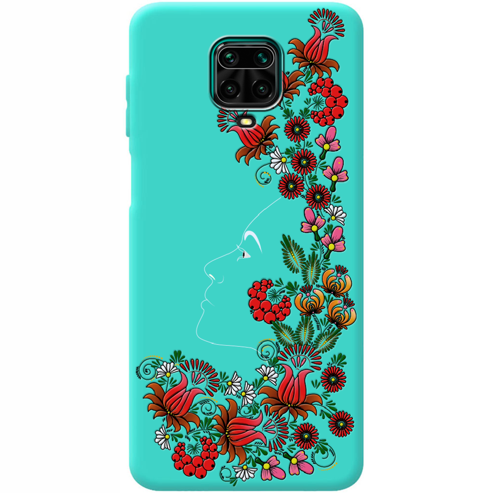 Чехол Boxface Xiaomi Redmi Note 9S 3D Ukrainian Muse Мятный силикон (39475-bk64-39917)