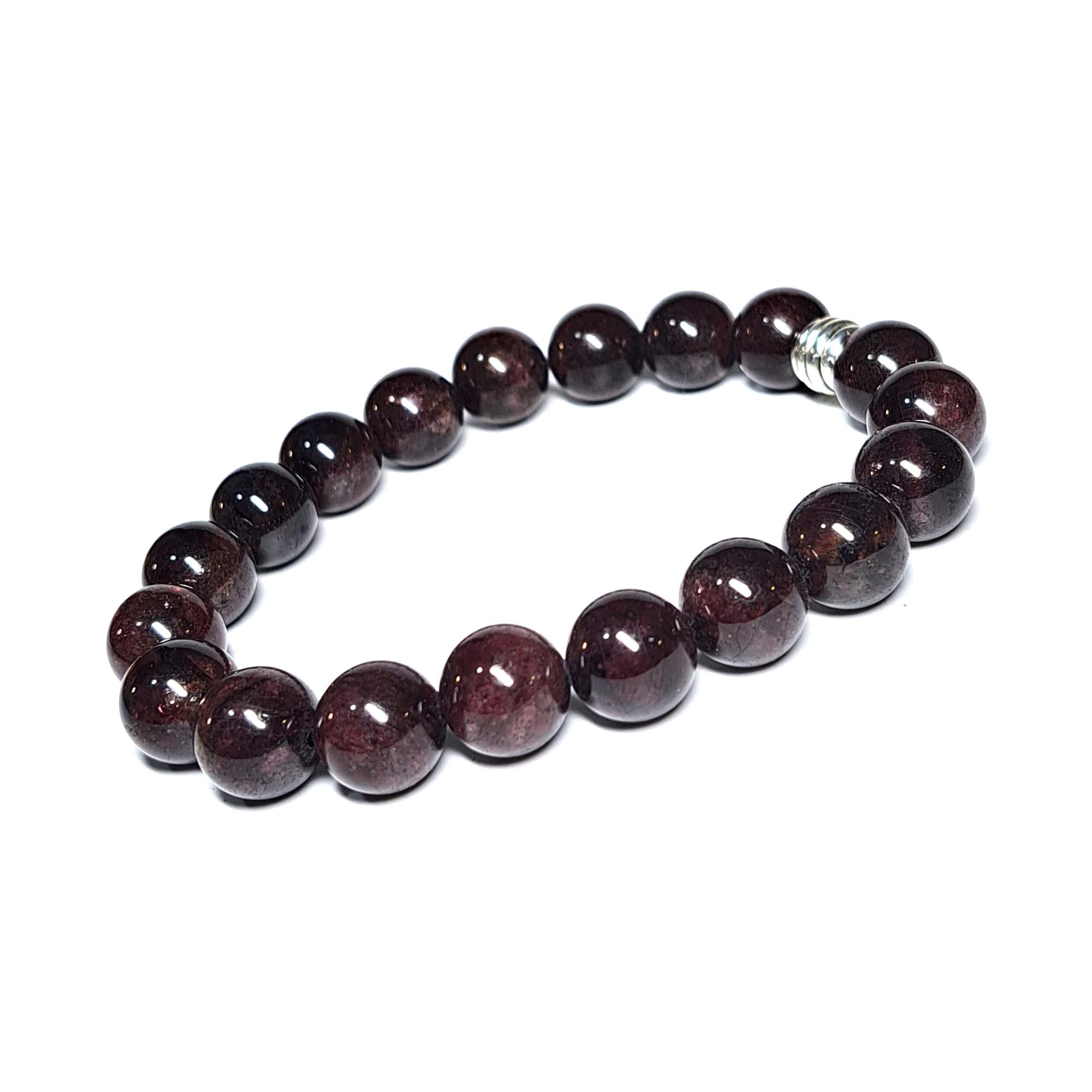 Браслет DARSANA из натурального камня гранат d бусин 10 мм (DRSU501224)