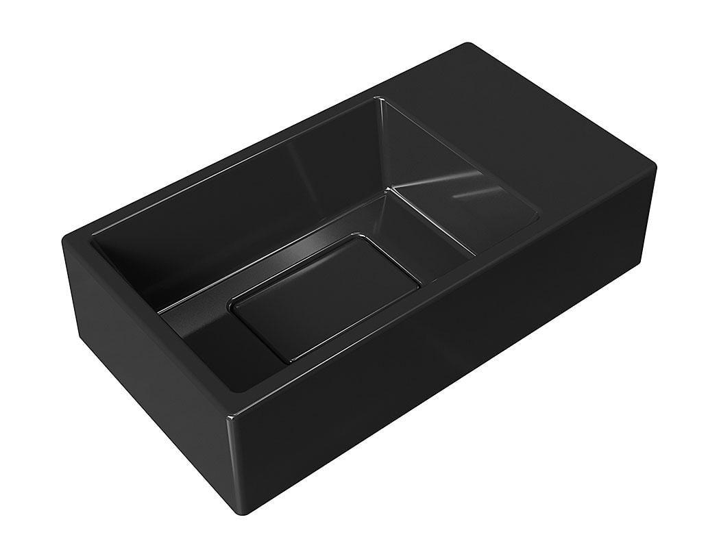 Умывальник подвесной Luxor Aldo R Black (742) - фото 3