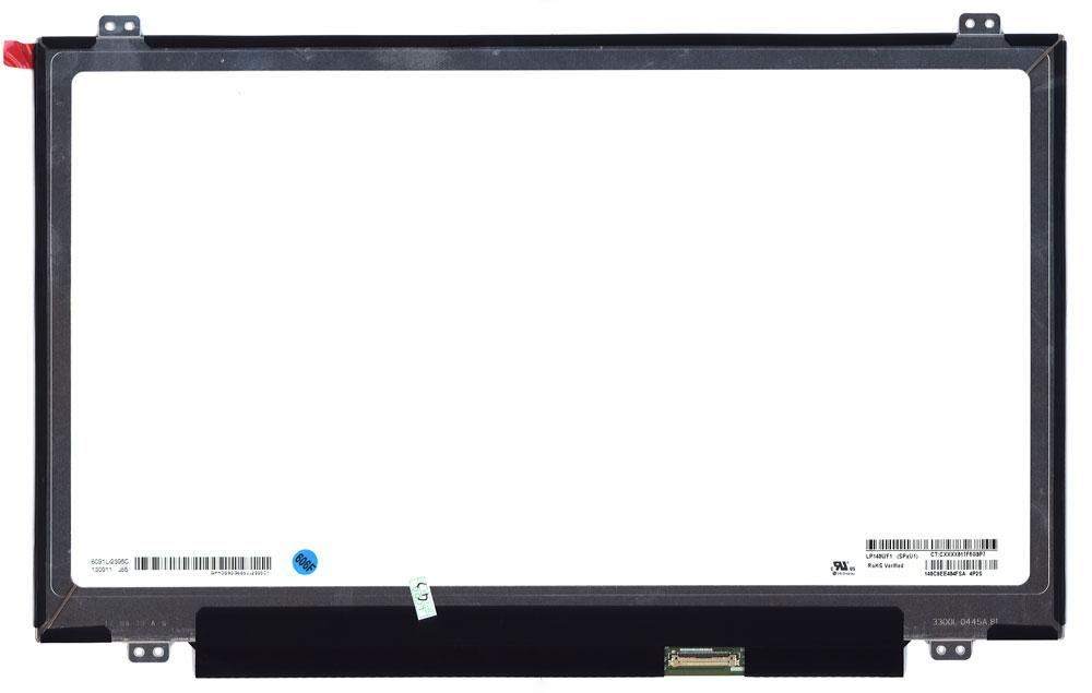 Матрица для ноутбука 14,0" Slim 30 pin eDP справа 1920x1080 LED крепления сверху глянцевая для LG/Philips LP140WF1-SPU1