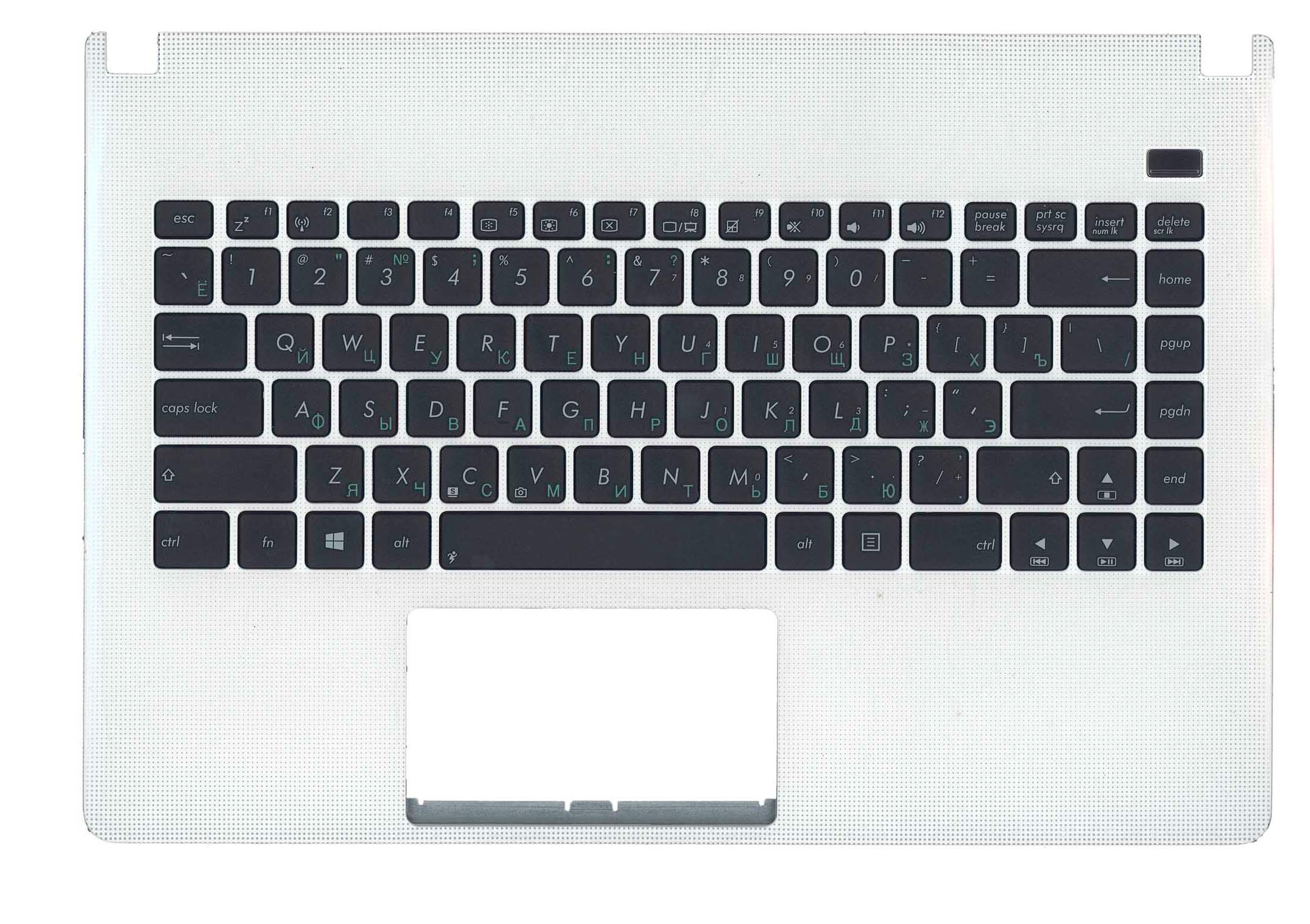 Клавиатура для ноутбука Asus X401U White TopCase Black