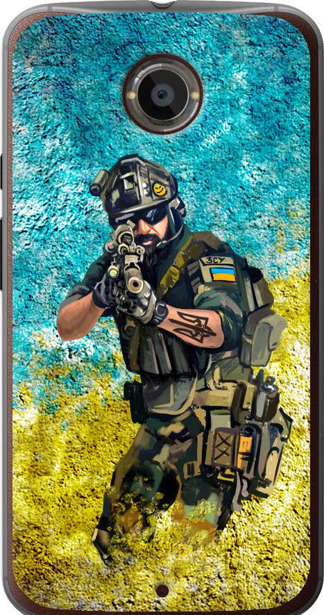 Чехол на Motorola Moto X2 Воин ЗСУ (5311u-372-42517)