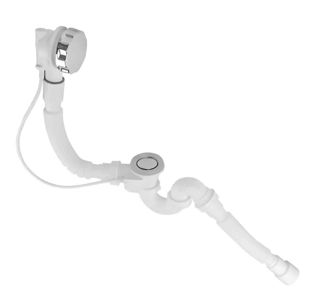 Сифон-автомат для ванны Bakimay 70 мм гофротруба с круглым переливом (PUD-1541) - фото 2 Сифон-автомат для ванны Bakimay 70 мм гофротруба с круглым переливом (PUD-1541) - фото 2