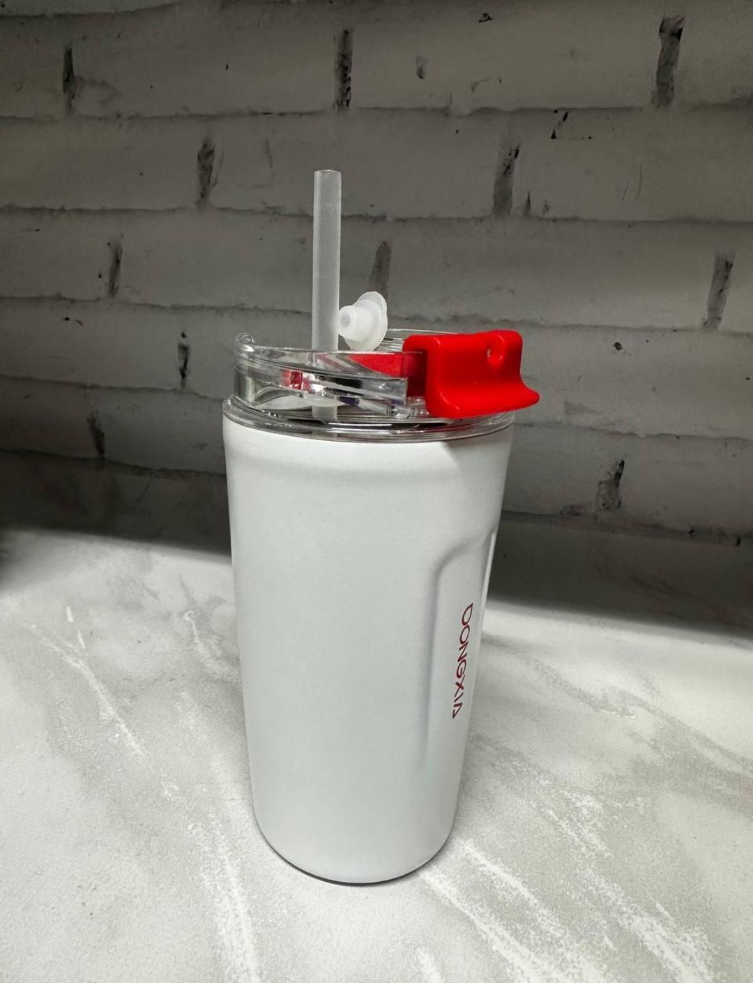 Термокружка Happy Life нержавіюча сталь 300 мл Білий (18005663) - фото 1