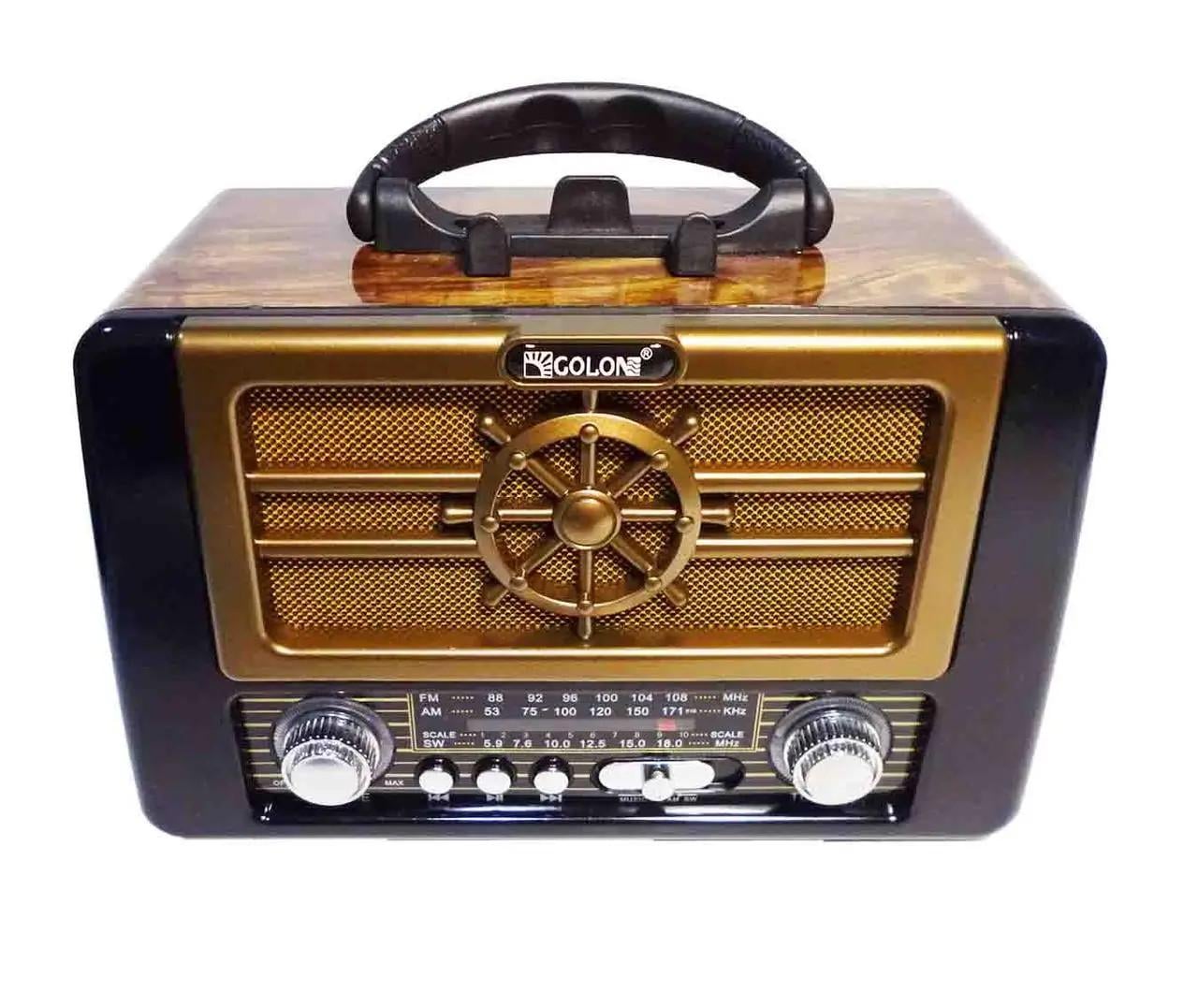 Радиоприемник Golon RX BT 8080 SOLAR с Bluetooth и mp3 плеером на солнечной панели (9154)