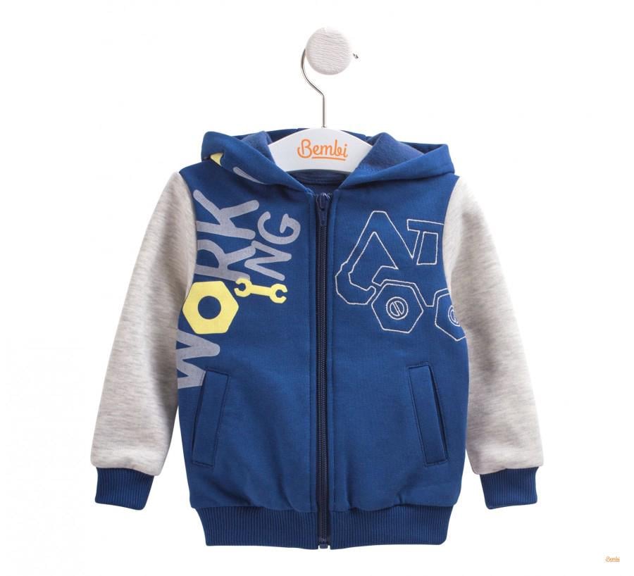 Кофта утепленная на мальчика Bembi КФ 175 86 см Синий