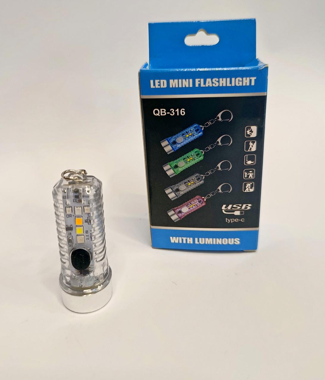 Фонарик LED мини Белый - фото 5