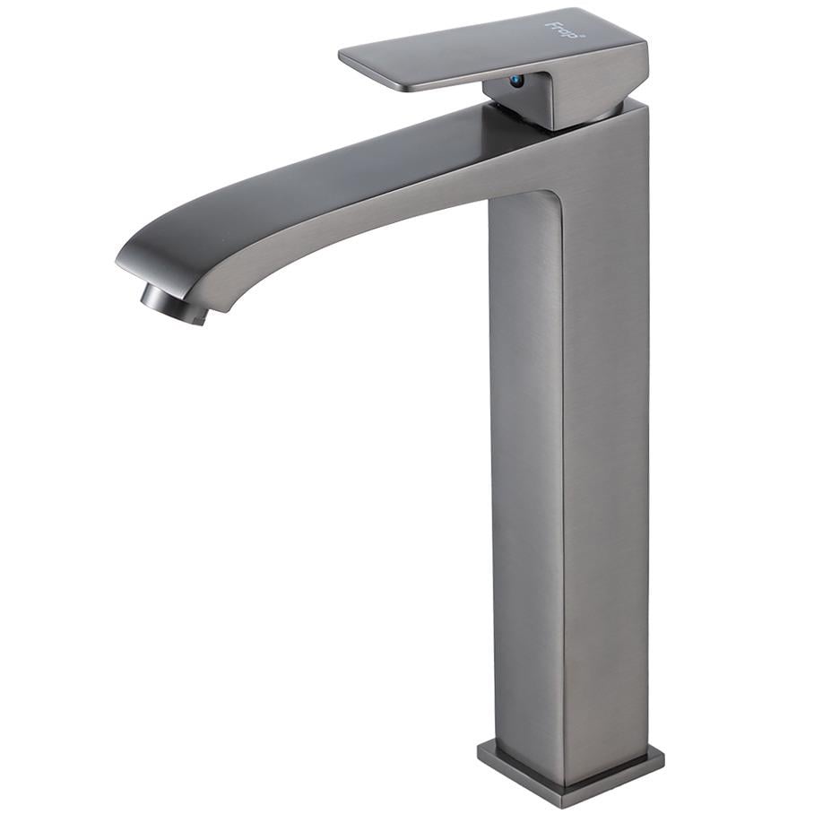 Смеситель для умывальника Frap F1076-29 высокий однорычажный Графитовый (258293)