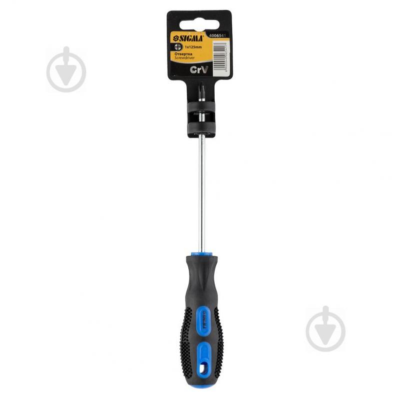 Викрутка хрестова PH1×125мм СrV SIGMA (4006541) - фото 4 Викрутка хрестова PH1×125мм СrV SIGMA (4006541) - фото 4