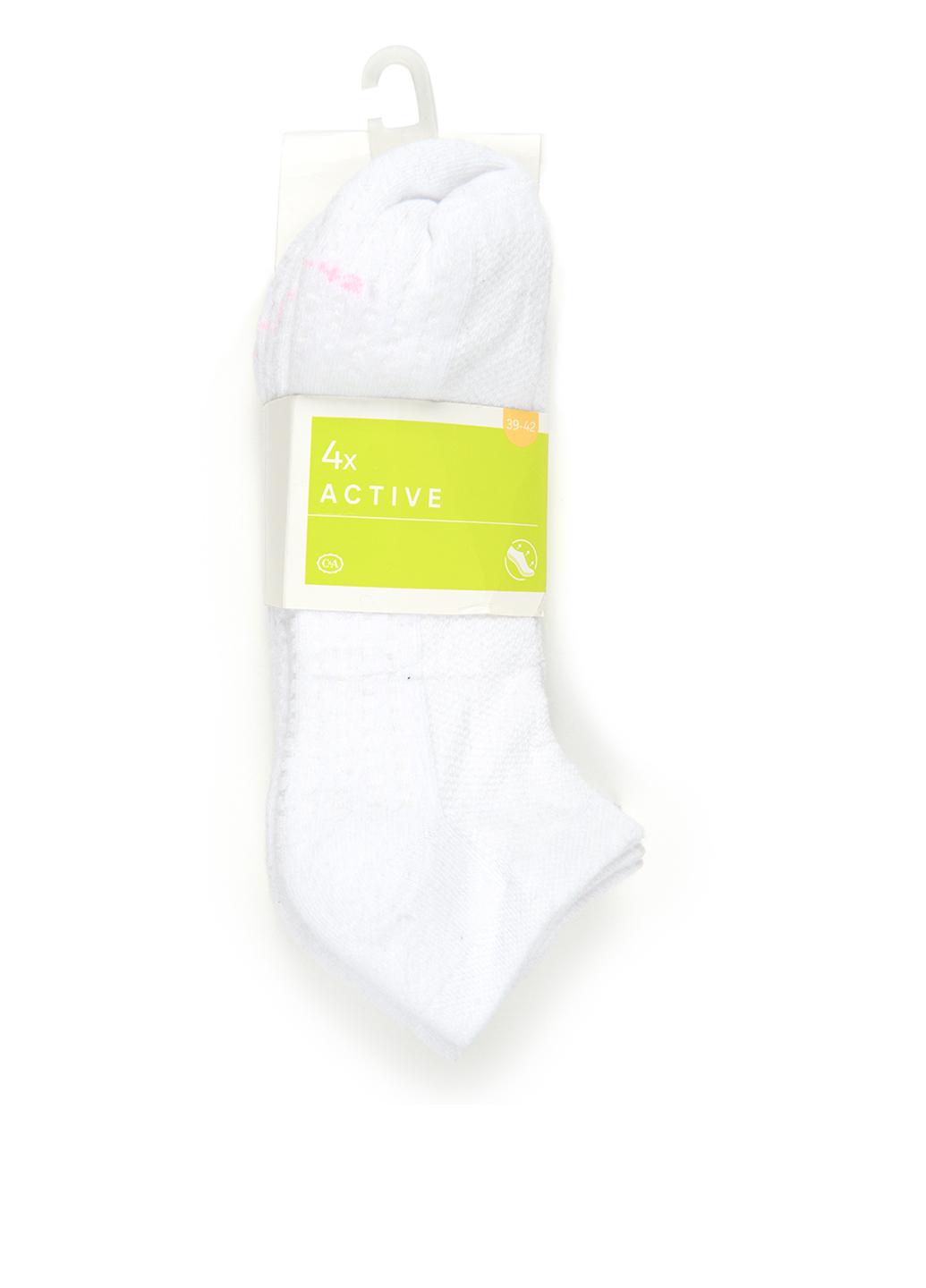 Шкарпетки C&A 4 пари р. 35-38 Білий (2240479440400)