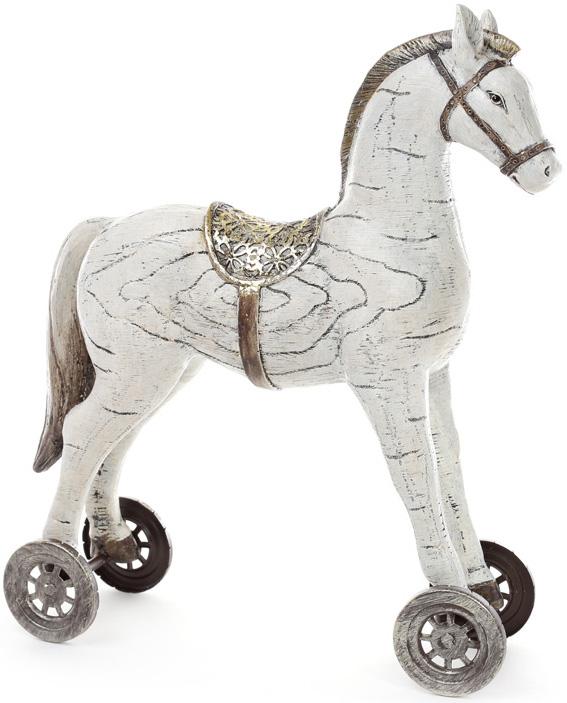 Статуэтка декоративная Детская лошадка 37,5 см Светлая (BD-218-451)