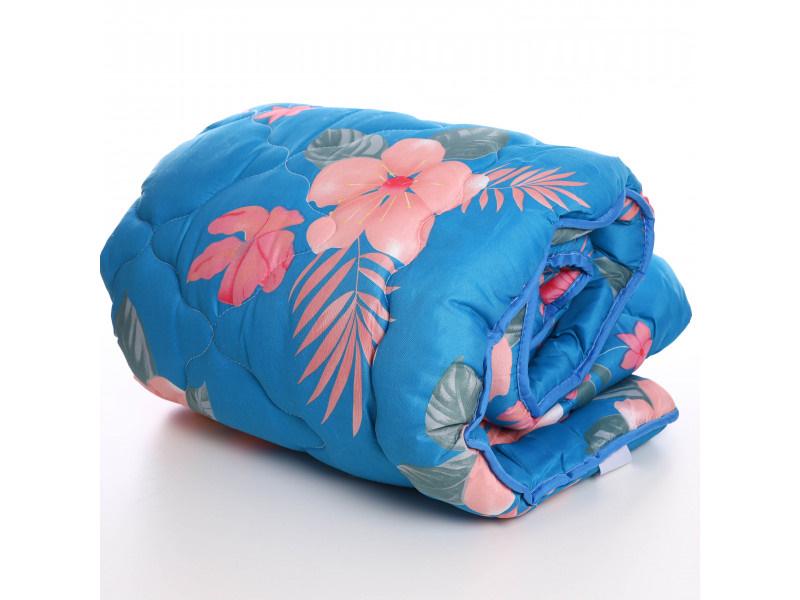 Одеяло из полиэстера двуспальное 10198 Синий (DR009644)