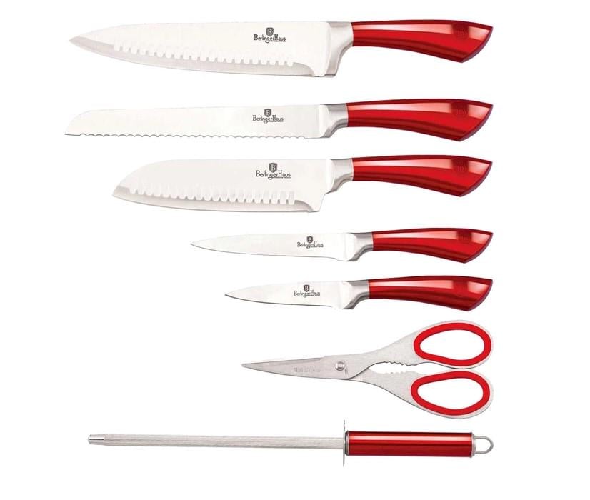 Набір ножів Berlinger Haus Metallic Line Burgundy Edition з підставкою 8 пр. - фото 2 Набір ножів Berlinger Haus Metallic Line Burgundy Edition з підставкою 8 пр. - фото 2