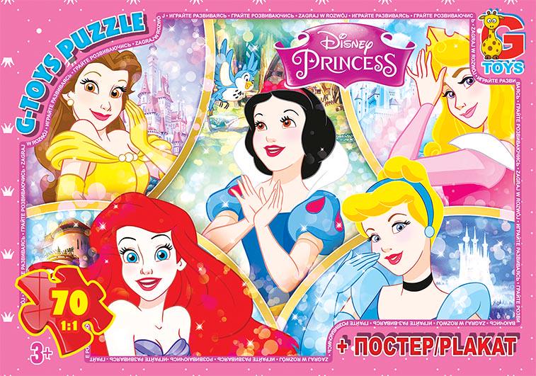 Пазли G-Toys "Принцеси Дісней" 70 деталей (PD80) Пазли G-Toys "Принцеси Дісней" 70 деталей (PD80)